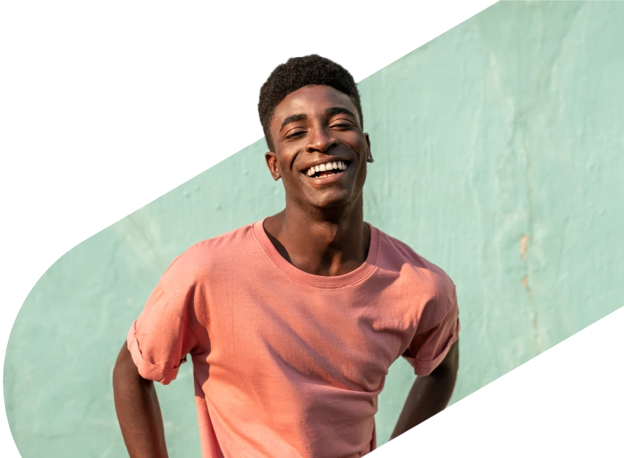 Man standing and smiling