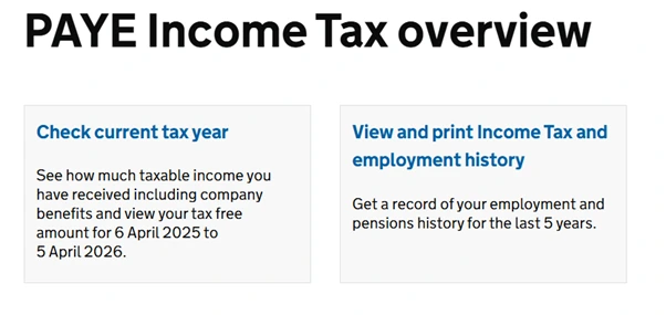 PAYE Income Tax Overview